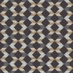 Ethnic boho seamless pattern. Embroidery on fabric. Patchwork texture. Weaving. Traditional ornament. Tribal pattern. Folk motif. Can be used for wallpaper, textile, invitation card, wrapping, web pag