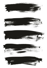 Calligraphy Paint Thin Brush Background High Detail Abstract Vector Background Set 39