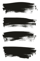 Calligraphy Paint Thin Brush Background High Detail Abstract Vector Background Set 25
