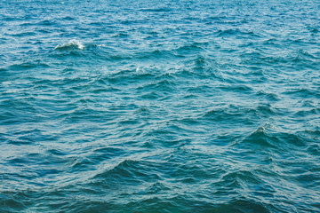 Blue sea water as background. Summer backdrop