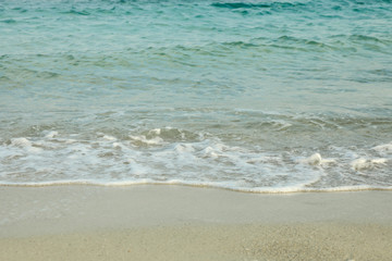 Fototapeta na wymiar Clean sea water as background. Summer backdrop