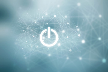 2d illustration power symbol