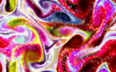 Magic space texture, pattern, looks like colorful smoke with beautiful little stars