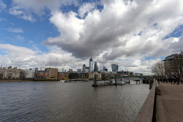 Fototapeta premium Thames riverbank in London