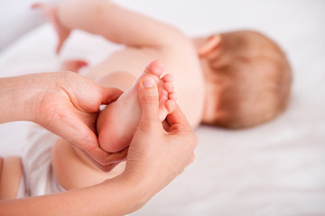 Gymnastics and massage for babies