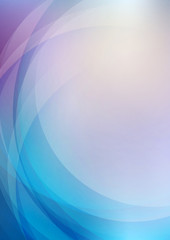 Abstract curved blue background