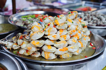 Fresh seafood at the market