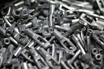 industrial metal parts, hinges, plugs, tips. textures