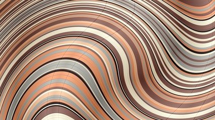 rosy brown, black and antique white abstract wavy wallpaper background