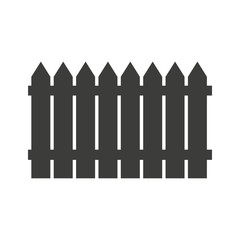 Fence icon. Simple web black icon, can be used as web element icon on white background