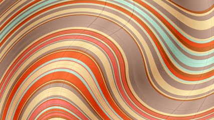 wavy background with rosy brown, pale golden rod and coffee colors. can be used for wallpaper, poster or creative concept design