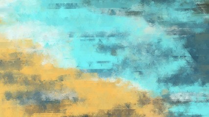 rough grunge medium aqua marine, sky blue and burly wood brushed background. can be used for wallpaper, poster, cards or creative concept design