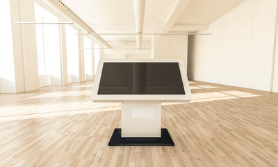 info point at minimal room mockup