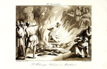 Christian illustration. Old image