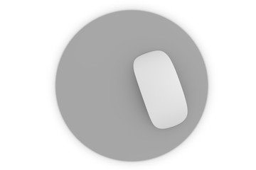 isolated mousepad mockup