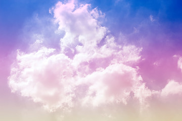 A soft fog cloud background with a pastel colored orange to blue gradient