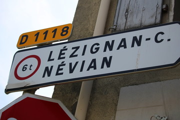 Obraz premium panneau de signalisation