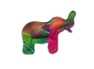 Fototapeta premium Animal paper cut . colorful art on white paper.