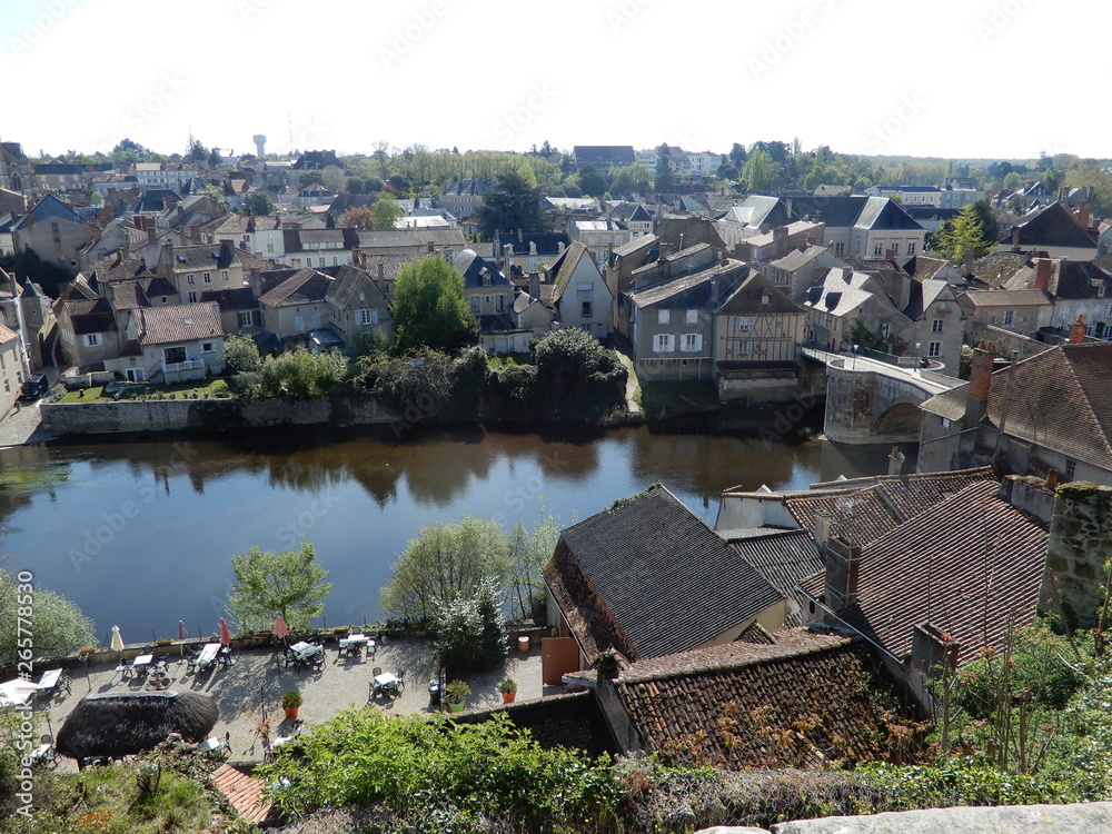 Canvas Prints la gartempe à montmorillon, vienne, poitou, france