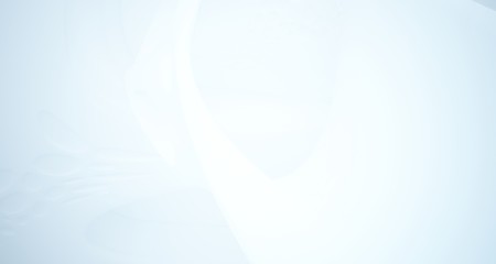 White smooth abstract architectural background. 3D illustration and rendering