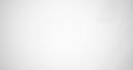 White smooth abstract architectural background. 3D illustration and rendering