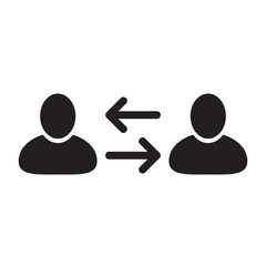People exchange icon