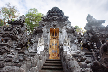 Balinese temple. Architecture, traveling and religion.