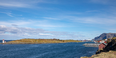 View of coast in Northern Norway