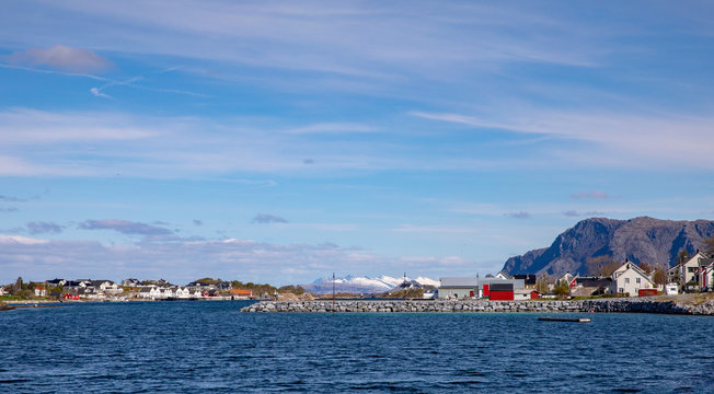 View of coast in Northern Norway