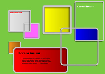 Box frame abstract background