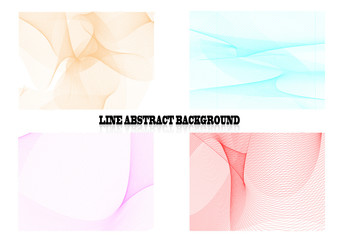 Set of line abstract wallpaper background
