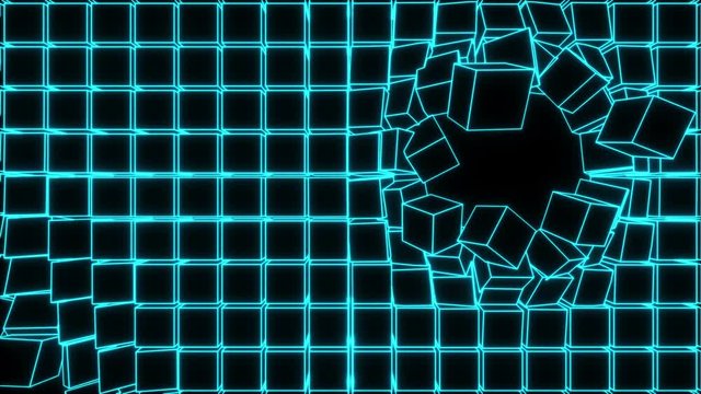 ボックス_タイル_青ライン