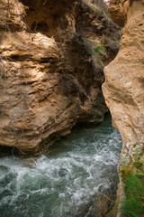 Scenic image of a river in a province of Spain.