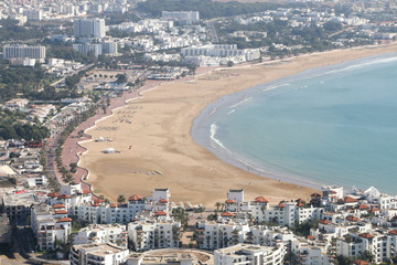 General view of Agadir from the Kasbah, Agadir, Morocco 