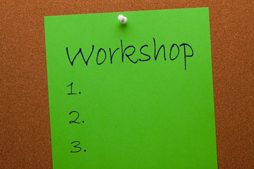 Workshop Blank List