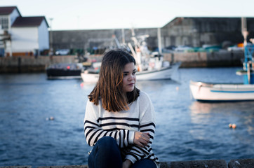 Autorretrato en el puerto de Malpica