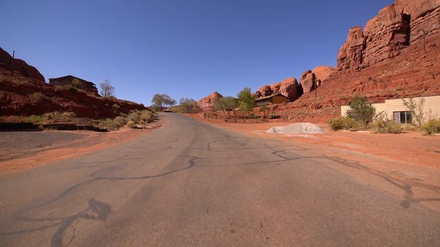 Monument Valley Driving Template Gouldings Lodge USA 02 Cabins 4K.mov File type