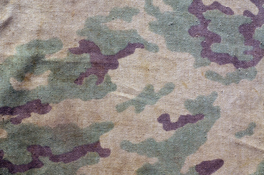 Dirty camouflage cloth.