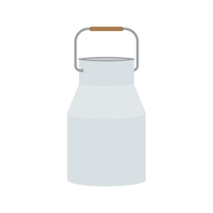 Milk can isolated on a white background