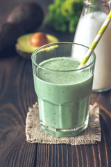 Avocado and coconut milk smoothie
