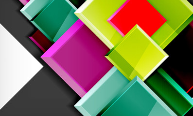 Colorful square and rectangle blocks background
