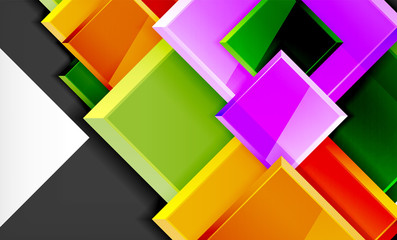 Color squares futuristic abstract background