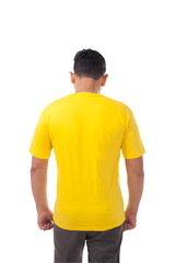 Fototapeta premium Yellow Shirt Design Template