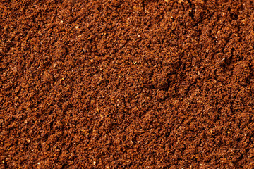 Ground coffee texture background