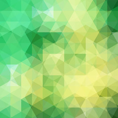 Triangle vector background. Can be used in cover design, book design, website background. Vector illustration. Green color.