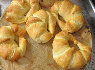 selbst gebackene croissants
