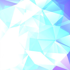 Abstract geometric style blue background. Blue, white colors. Vector illustration