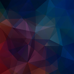 Abstract background consisting of blue, purple triangles. Geometric design for business presentations or web template banner flyer. Vector illustration
