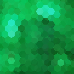 Geometric pattern, vector background with hexagons in green tones. Illustration pattern