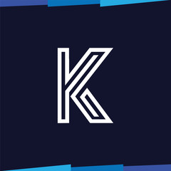 Letter Line logo vector template